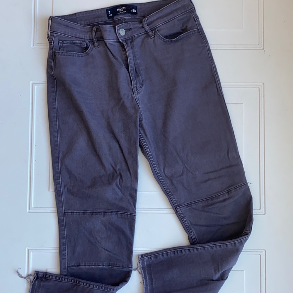 Hollister Moto Style Skinny Jeans Purple 7